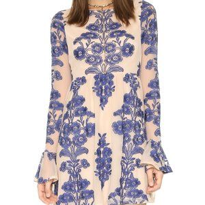 For Love and Lemons Temecula Dress Blue - Sz Small
